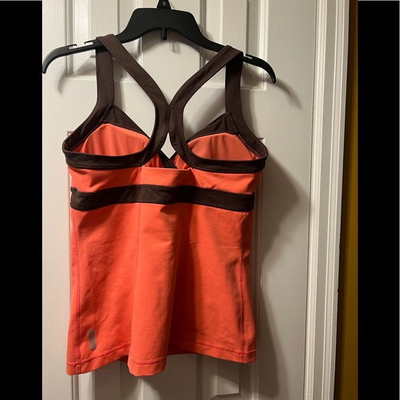 ZELLA! Gorgeous workout tank brown orange size L - Picture 3 of 6